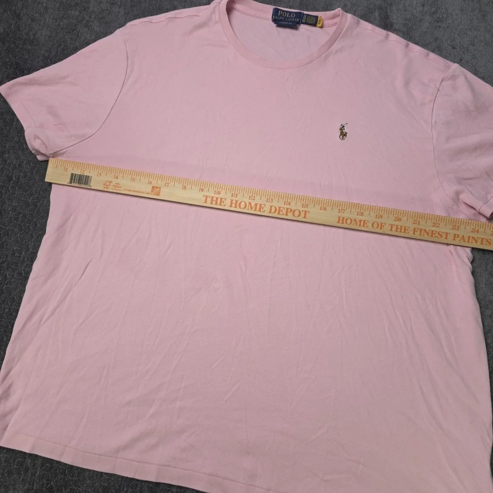 Polo Ralph Lauren T Shirt Mens XL Classic Fit Pink Flesh Pony Preppy Cotton